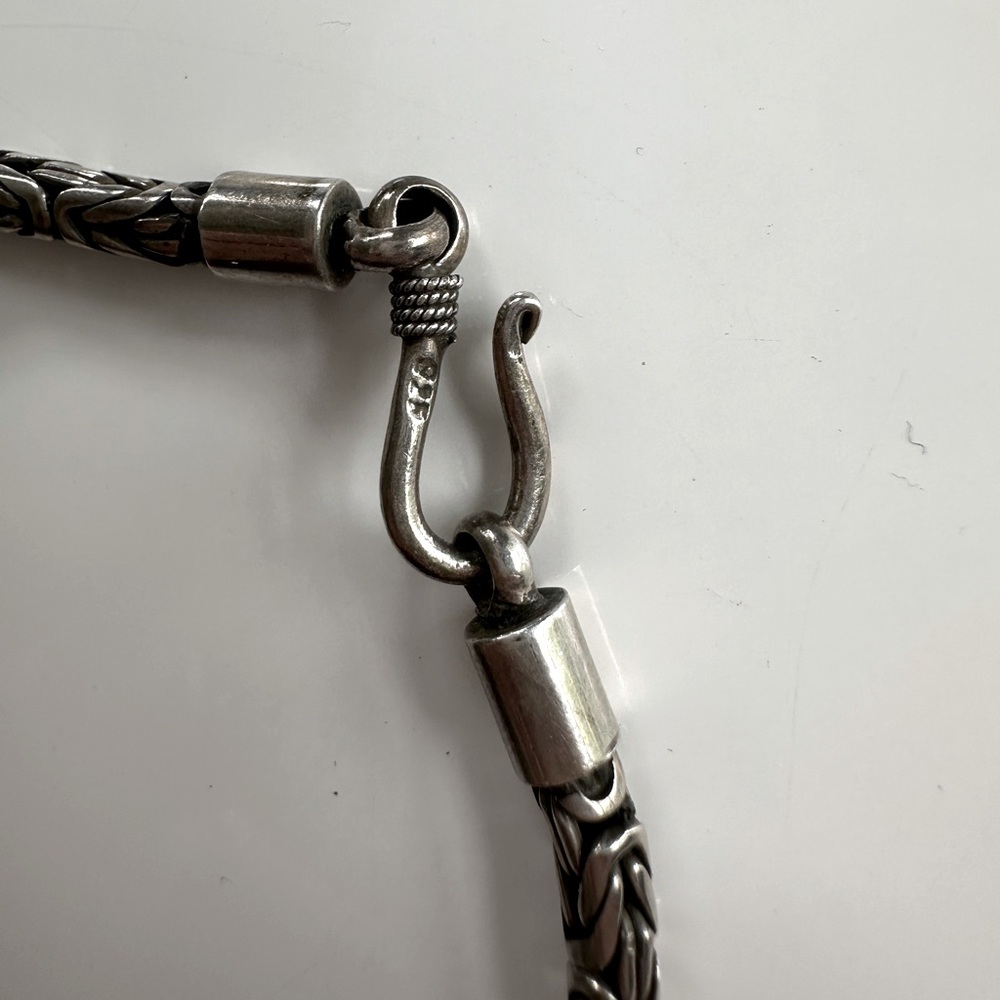 BA SUARTI-Sterling Silver Byzantine Bali Style Necklace